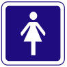 Autocollant ou panneau rigide d’information indiquant un lieux réservé aux femmes 2